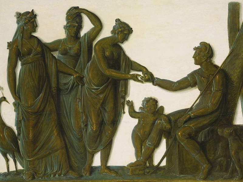 1744-Piat Joseph Sauvage - Il giudizio di Paride alla maniera dell'Antico